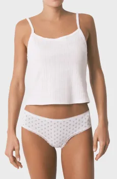 Женские белые трусики с узором Белый XS womensecret 873035