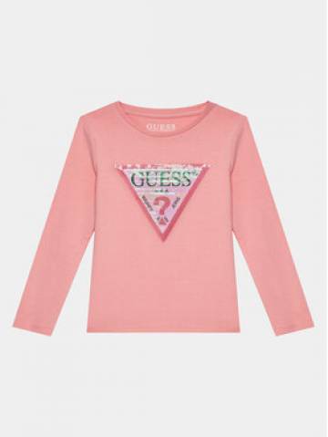 Guess Блузка K4RI30 K6YW1 Рожевий Regular Fit Guess Блузка K4RI30 K6YW1 Рожевий Regular Fit