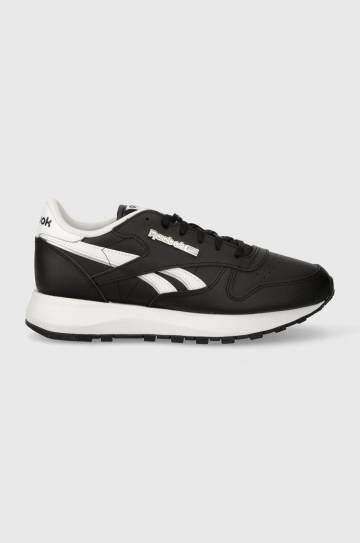 Кожаные кроссовки Reebok Classic Classic Leather цвет чёрный 100074549 Кожаные кроссовки Reebok Classic Classic Leather цвет чёрный 100074549