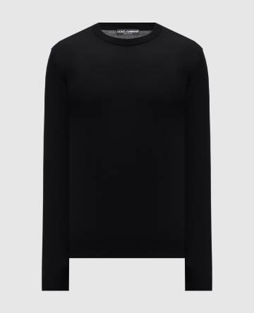 Черный джемпер из кашемира Черный джемпер из кашемира