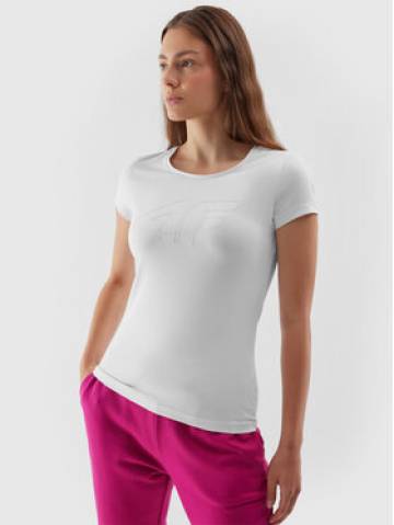 4F Футболка 4FAW23TTSHF0907 Білий Slim Fit 4F Футболка 4FAW23TTSHF0907 Білий Slim Fit