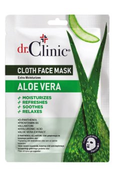 Тканевая маска для лица Dr.Clinic Cloth Face Mask Aloe Vera из алоэ вера, 1 шт