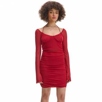 Cropp - Червона сукня - червоний