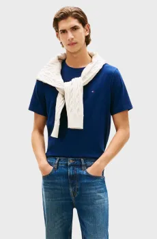 Мужская темно-синяя футболка ESS SEASONAL REG FIT Синий S Tommy Hilfiger MW0MW39995