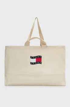 Женский белый шоппер WAVE Белый ONESIZE Tommy Jeans AW0AW18466