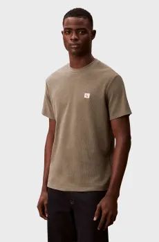 Мужская оливковая футболка WAFFLE Оливковый S Calvin Klein Jeans LV04RD008G
