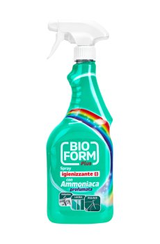 Антибактериальное средство для чистки глянцевых поверхностей и стекла Bioform Plus Spray, 750 мл