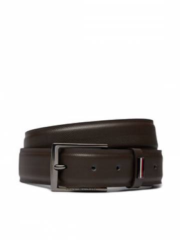 Tommy Hilfiger Чоловічий ремінь Business Texture 3.5 Adj AM0AM12069 Коричневий Tommy Hilfiger Чоловічий ремінь Business Texture 3.5 Adj AM0AM12069 Коричневий