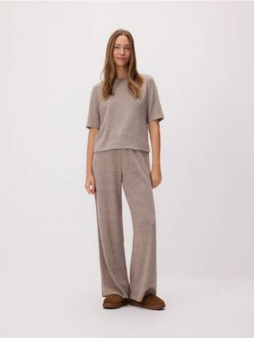 Reserved - Трикотажна блузка - кавовий - 870HD-84X