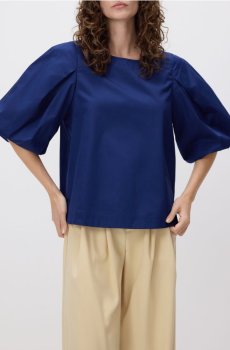 Reserved - Бавовняний топ - темно-синій - TV526-59X