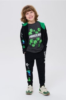 Трикотажні штани Minecraft - чорний
