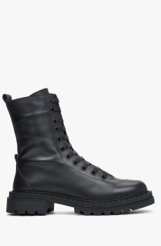 Черевики шкіряні чорні Estro ER00113786