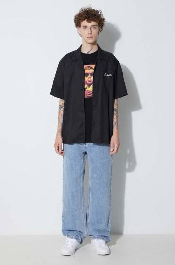 Хлопковая футболка Maharishi Warhol Polaroid Portrait T-Shirt OCJ цвет чёрный с принтом 9711.BLACK-BLACK Хлопковая футболка Maharishi Warhol Polaroid Portrait T-Shirt OCJ цвет чёрный с принтом 9711.BLACK-BLACK