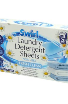 Листы стирального порошка Swirl Laundry Detergent Sheets Свежесть, 20 стирок, 20 шт