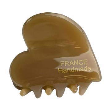 Заколка для волос Chacott France Hair Clip Heart Dark Beige, 3.5*3 см, 1 шт