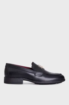 Женские черные кожаные лоферы TH LEATHER CLASSIC LOAFER Черный 37 Tommy Hilfiger FW0FW07961