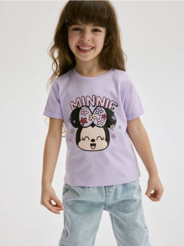 Reserved - Бавовняна футболка Minnie Mouse - лавандовий - 274EX-04X Reserved - Бавовняна футболка Minnie Mouse - лавандовий - 274EX-04X