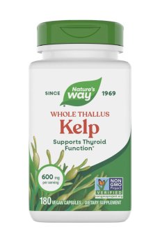 Ламинария Natures Way Kelp 600 мг, 180 капсул