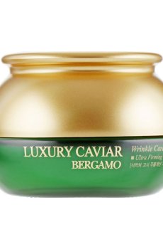 Высокоинтенсивный крем для лица Bergamo Luxury Caviar Wrinkle Care Cream от морщин, с черной икрой и гиалуроновой кислотой, 50 г