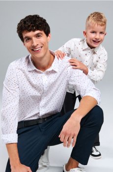 Сорочка з візерунком - білий