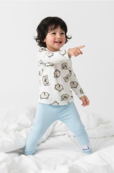 Піжамний комплект із двох предметів Kitty Kotty - білий