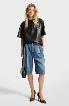 Женские синие джинсовые шорты Синий 34 Michael Kors MR5906WF27