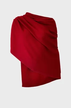 Женский красный кашемировый шарф Красный ONESIZE MARC&ANDRE JA18-K005-86