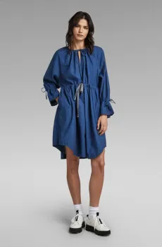 Женское темно-синее джинсовое платье Sniper Синий S G-Star RAW D23004,D309