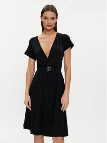 Liu Jo Коктейльна сукня VA4112 JS360 Чорний Regular Fit Liu Jo Коктейльна сукня VA4112 JS360 Чорний Regular Fit