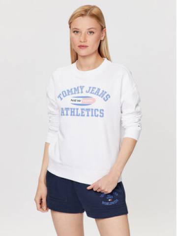 Tommy Jeans Світшот DW0DW16121 Білий Regular Fit Tommy Jeans Світшот DW0DW16121 Білий Regular Fit