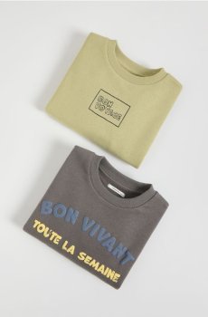 Reserved - Бавовняна толстовка 2 штуки в упаковці - темно-сірий - 664HR-90X