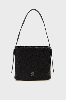 Женская черная сумка BRAIDED Черный ONESIZE Tommy Hilfiger AW0AW18160