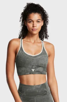 Женский серый топ Pjt Rck LG LL Infty Pt Bra Серый L Under Armour 1384161-709