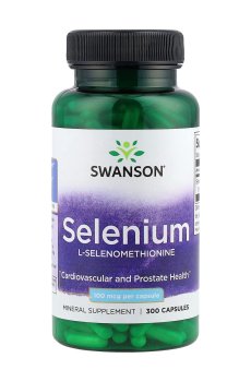 Селен Swanson Selenium L-Selenomethionine 100 мкг, 200 капсул