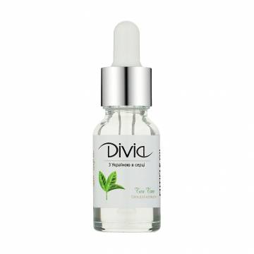 Масло для кутикулы Divia Cuticle Oil Чайное дерево, 15 мл Масло для кутикулы Divia Cuticle Oil Чайное дерево, 15 мл