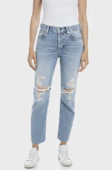 Женские голубые джинсы MAIJKE STRAIGHT Голубой 25-28 Replay WB461A.000.691 473