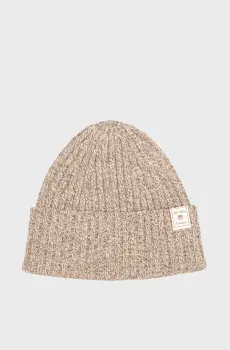 Мужская бежевая шерстяная шапка WOOL BLEND MOULINE BEANIE Бежевый ONESIZE Gant 9910045