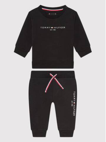 Tommy Hilfiger Спортивний костюм Baby Essential KN0KN01485 Чорний Regular Fit Tommy Hilfiger Спортивний костюм Baby Essential KN0KN01485 Чорний Regular Fit