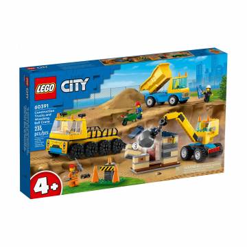 Конструктор LEGO City Строительный грузовик и шаровидный кран-таран, 235 деталей, от 4 лет (60391) Конструктор LEGO City Строительный грузовик и шаровидный кран-таран, 235 деталей, от 4 лет (60391)