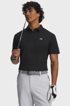 Мужское черное поло UA T2G Pique Polo-BLK Черный XXL Under Armour 6012303-001