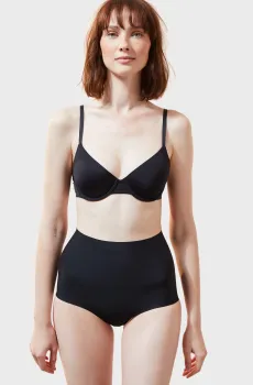 Женские черные моделирующие трусики CONTROL BY ETAM Черный M Etam 6521118