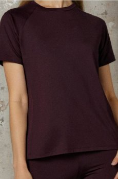 Футболка з рукавом реглан - червоне дерево