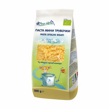 Детские макароны Fleur Alpine Organic Мини трубочки, 500 г Детские макароны Fleur Alpine Organic Мини трубочки, 500 г