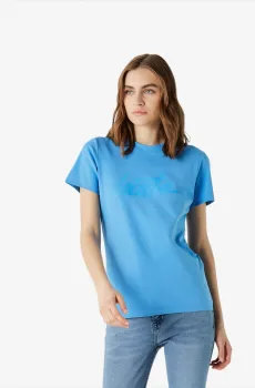 Женская голубая футболка Голубой 36 Lacoste TF023838M