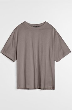 Бавовняна футболка basic - кавовий