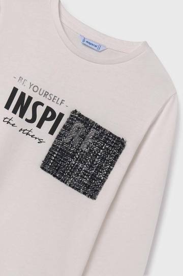 Детский лонгслив Mayoral цвет бежевый 7017