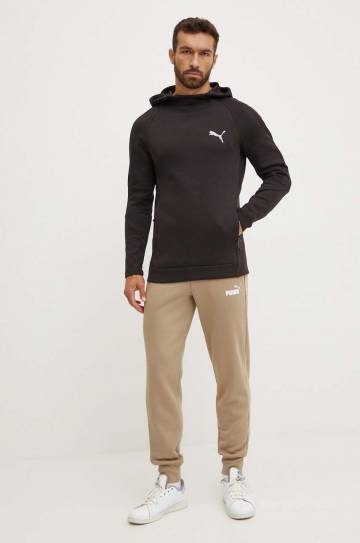 Кофта Puma мужская цвет чёрный с капюшоном с принтом 681699 Кофта Puma мужская цвет чёрный с капюшоном с принтом 681699