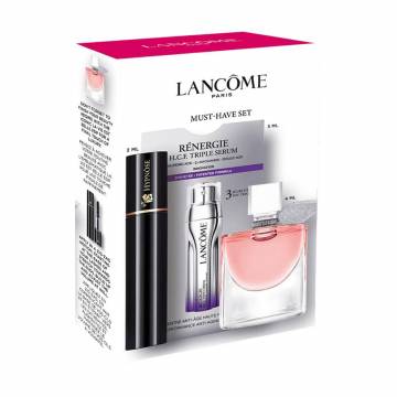 Парфюмированный набор женский Lancome La Vie Est Belle Set (парфюмированная вода, 4 мл + сыворотка, 3 мл + тушь, 2 мл) Парфюмированный набор женский Lancome La Vie Est Belle Set (парфюмированная вода, 4 мл + сыворотка, 3 мл + тушь, 2 мл)