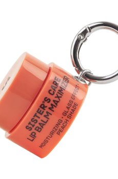 Бальзам для губ Sisters Aroma Sisters Care Lip Balm Maximizer, Peach Shade, с карабином, 4 г