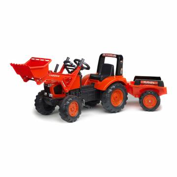 Веломобіль Falk Трактор Kubota із причепом і ковшем червоний (2060AM) Веломобіль Falk Трактор Kubota із причепом і ковшем червоний (2060AM)
